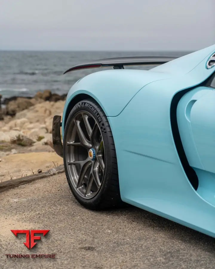 PORSCHE GT3 FORGED WHEELS AND EXHAUST SYSTEM