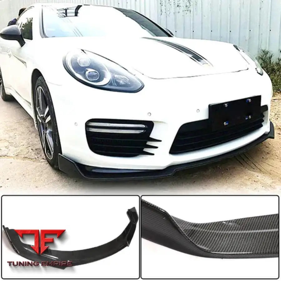 PORSCHE PANAMERA 970 GTS TURBO S FACELIFT CARBON FIBER FRONT BUMPER LIP 2014-2016Y