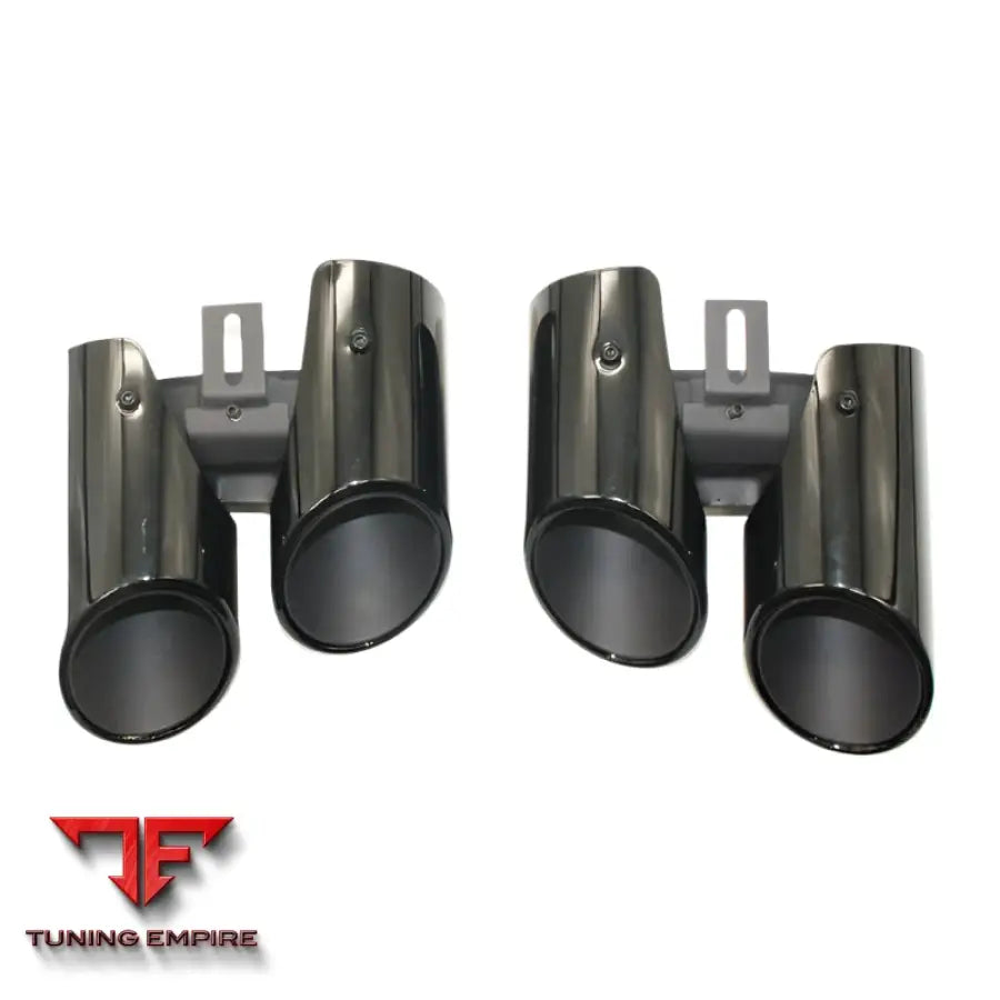 PORSCHE PANAMERA BLACK FOUR OUTLET NOZZLE EXHAUST 2010-2021