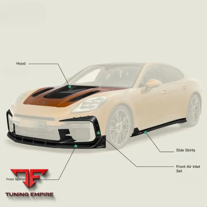 PORSCHE PANAMERA DRY CARBON FIBER BODY KIT PARTS