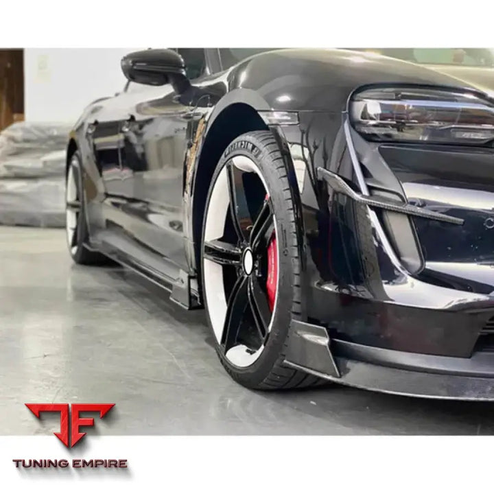 PORSCHE TAYCAN BASE 4S SEDAN 4-DOOR CARBON FIBER PARTS 2019-2024Y