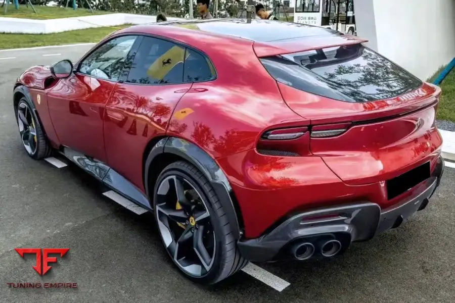 PUROSANGUE FUV TYPE F175 OEM STYLE DRY CARBON FIBER REAR DIFFUSER BSD