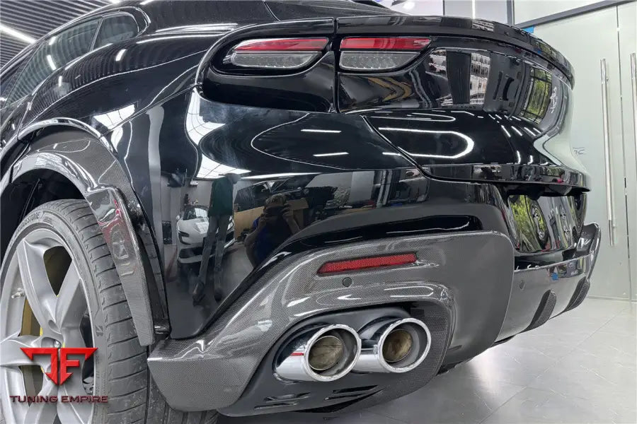 PUROSANGUE FUV TYPE F175 OEM STYLE DRY CARBON FIBER REAR DIFFUSER BSD