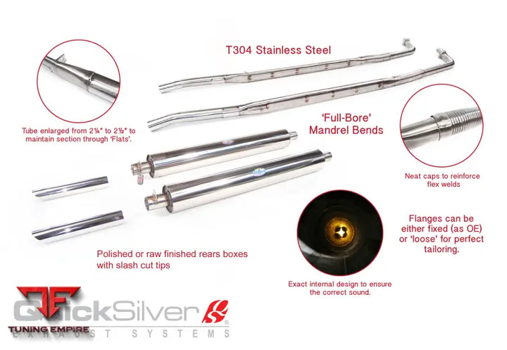 QUICKSILVER ASTON MARTIN DB4 STAINLESS STEEL EXHAUST (1958-63)