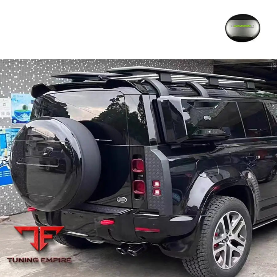RANGE ROVER DEFENDER 90 110 130 GLOSSY BLACK SPARE TIRE COVER