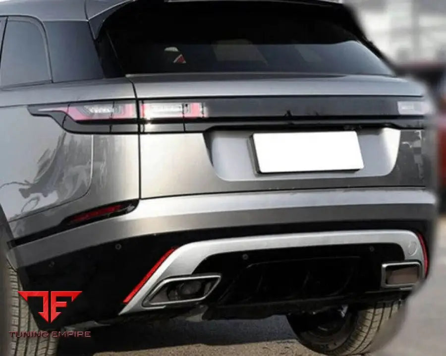 RANGE ROVER VELAR CARBON FIBER REAR BUMPER DIFFUSER WITH EXHAUST TIPS 2017-2021Y