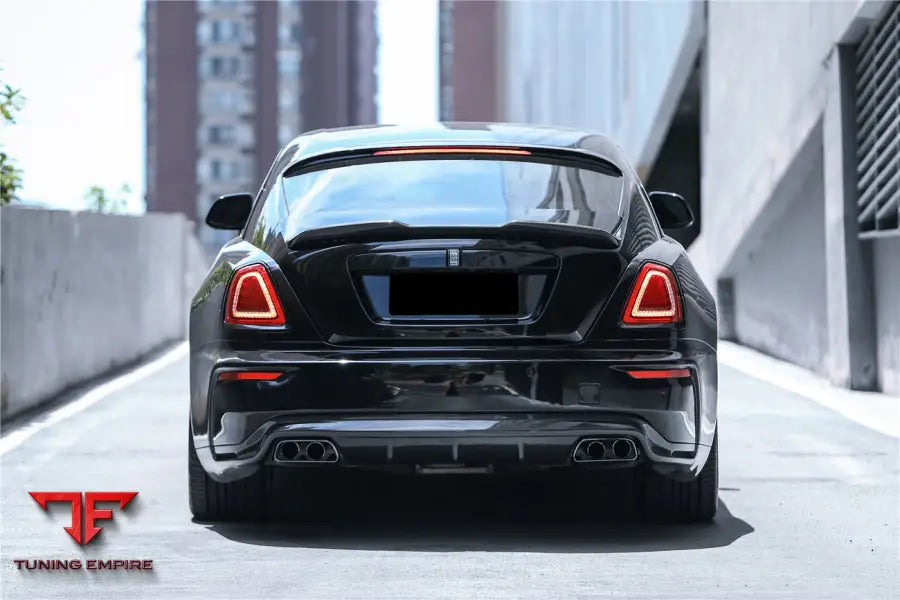 ROLLS-ROYCE WRAITH & DAWN BKSS STYLE PARTIAL CARBON FIBER REAR BUMPER BSD