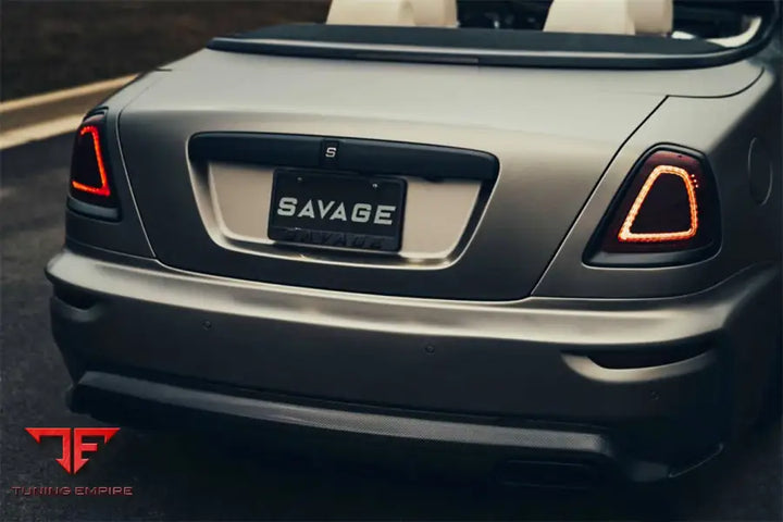 ROLLS-ROYCE WRAITH & DAWN BKSS STYLE PARTIAL CARBON FIBER REAR BUMPER BSD