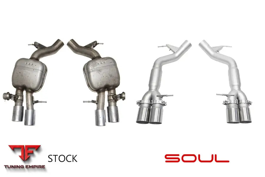 SOUL BMW F06 / F12 / F13 M6 SOUL RESONATED MUFFLER BYPASS EXHAUST
