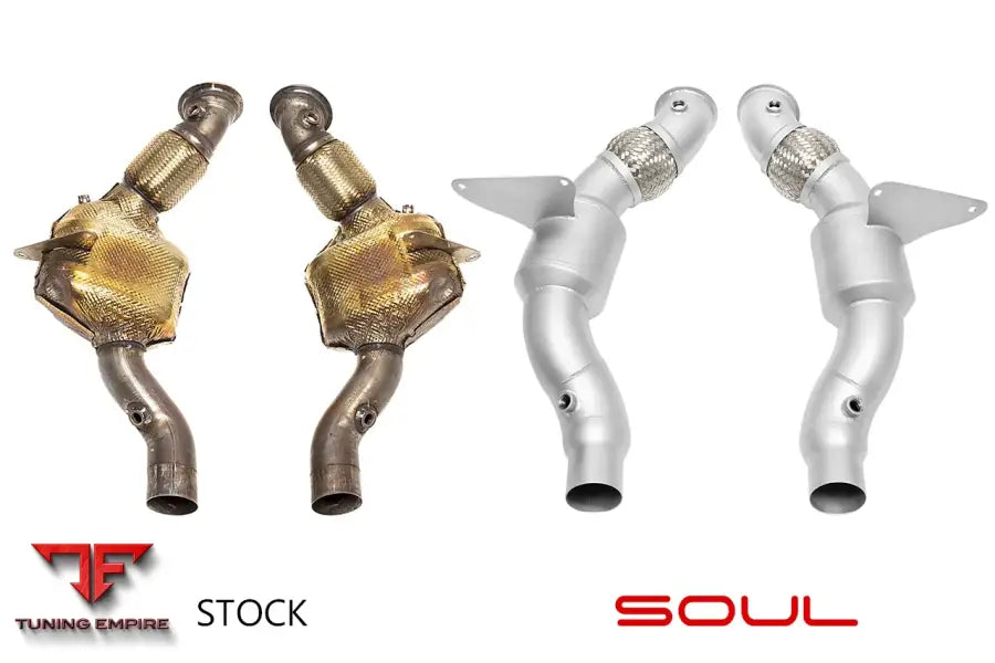 SOUL FERRARI 488 / PISTA SOUL SPORT CATALYTIC CONVERTERS DOWNPIPES