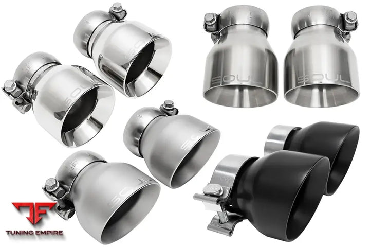 SOUL PORSCHE 718 4.0L SOUL BOLT ON EXHAUST TIPS