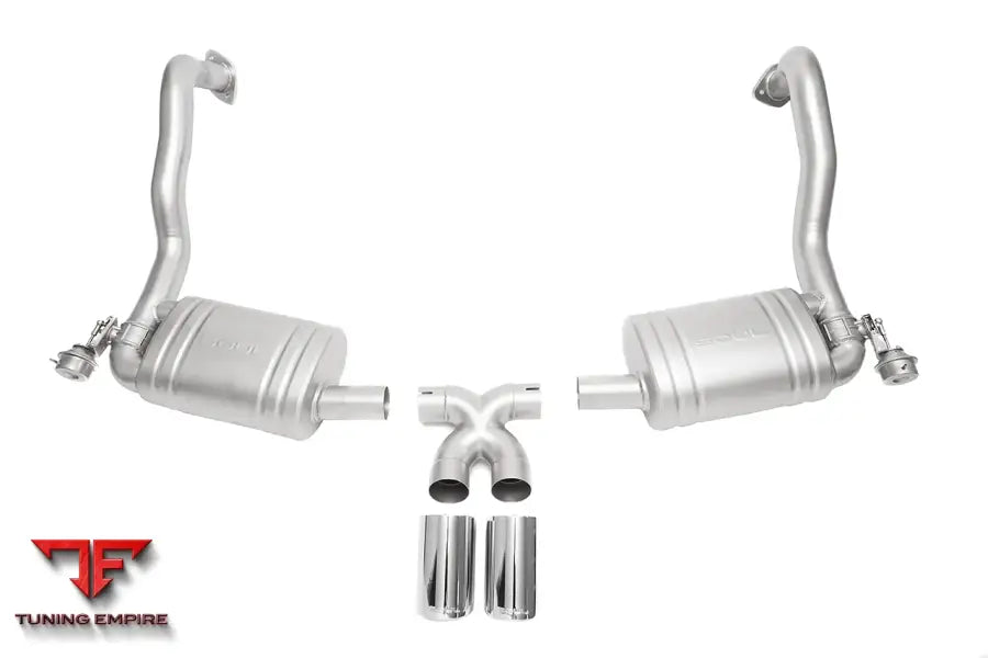 SOUL PORSCHE 981 GT4 / BOXSTER SPYDER / CLUBSPORT SOUL VALVED EXHAUST SYSTEM