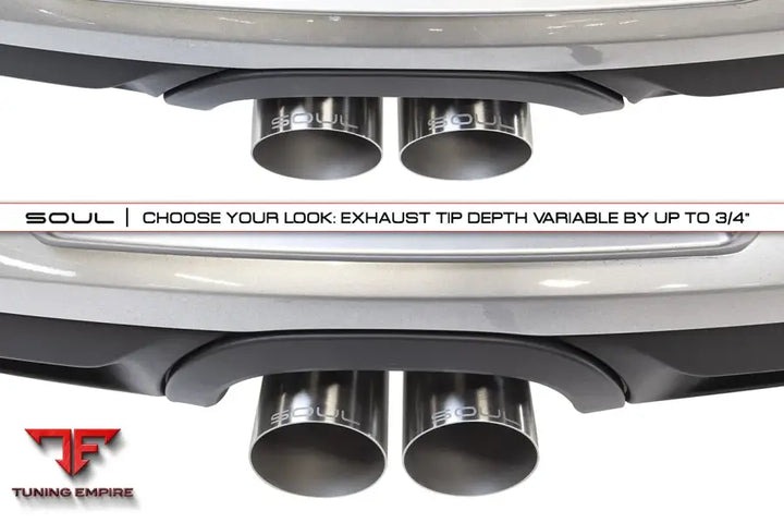 SOUL PORSCHE 981 GT4 / BOXSTER SPYDER / CLUBSPORT SOUL VALVED EXHAUST SYSTEM