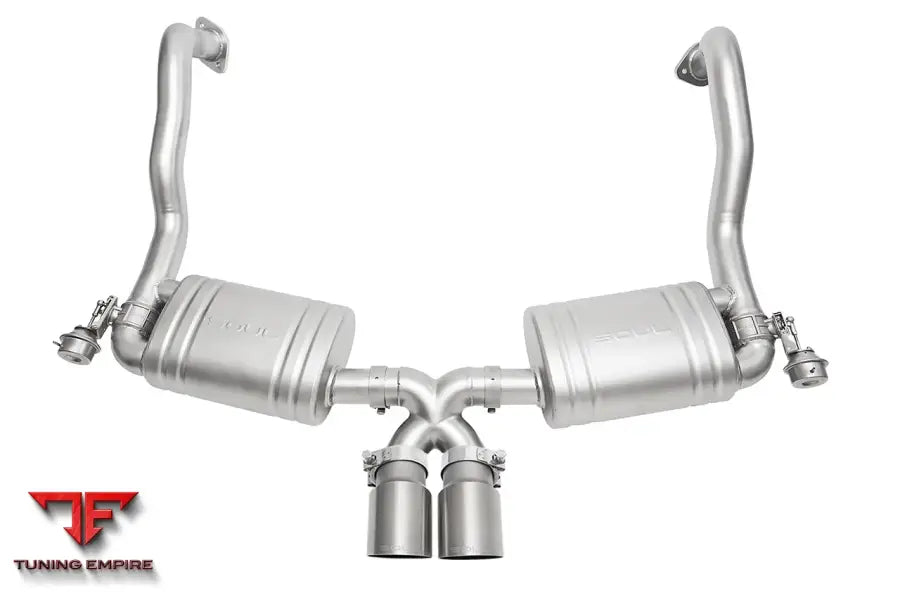 SOUL PORSCHE 981 GT4 / BOXSTER SPYDER / CLUBSPORT SOUL VALVED EXHAUST SYSTEM