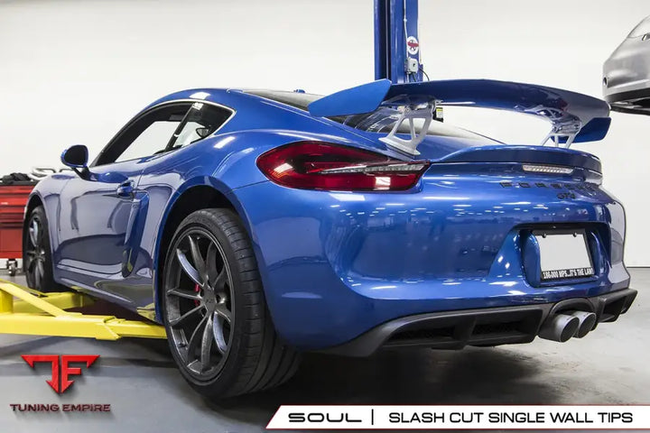SOUL PORSCHE 981 GT4 / BOXSTER SPYDER / CLUBSPORT SOUL VALVED EXHAUST SYSTEM