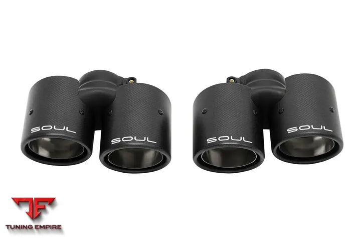 SOUL PORSCHE 991.1 CARRERA BASE (WITHOUT PSE) BOLT ON EXHAUST TIPS