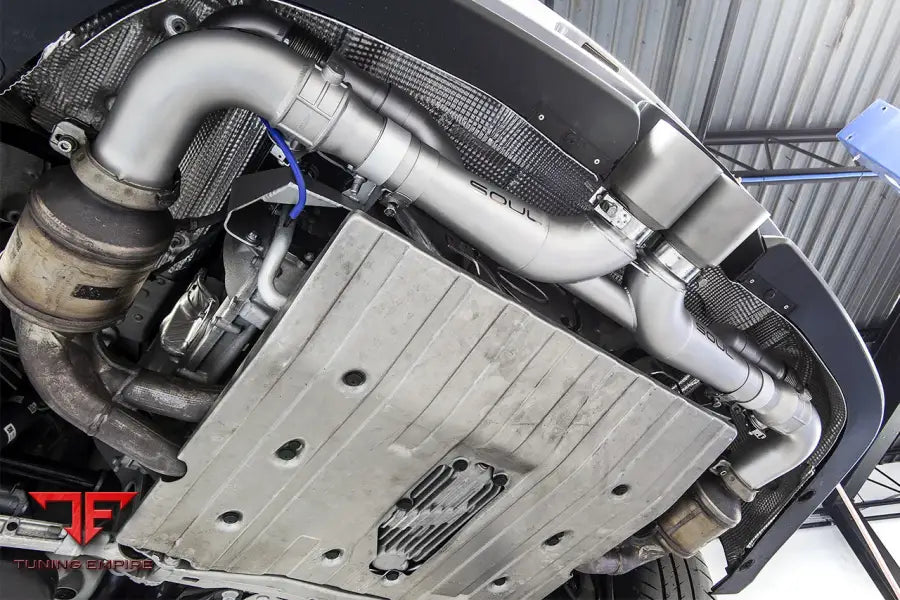 SOUL PORSCHE 991 GT3 / 911R SUPPORT BRACKETS (FOR SOUL MODULAR COMPETITION EXHAUST PACKAGE)