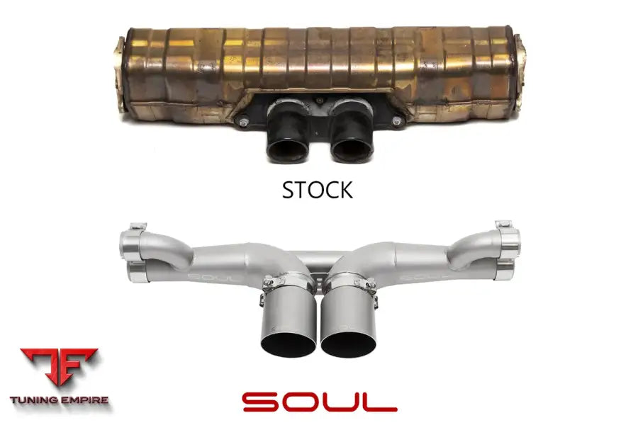 SOUL PORSCHE 991 GT3 / GT3 RS / 911R SOUL CENTER MUFFLER BYPASS EXHAUST