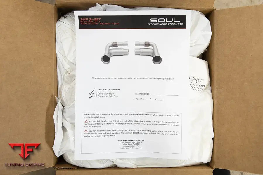 SOUL PORSCHE 991 GT3 / GT3 RS / 911R DOWNPIPE