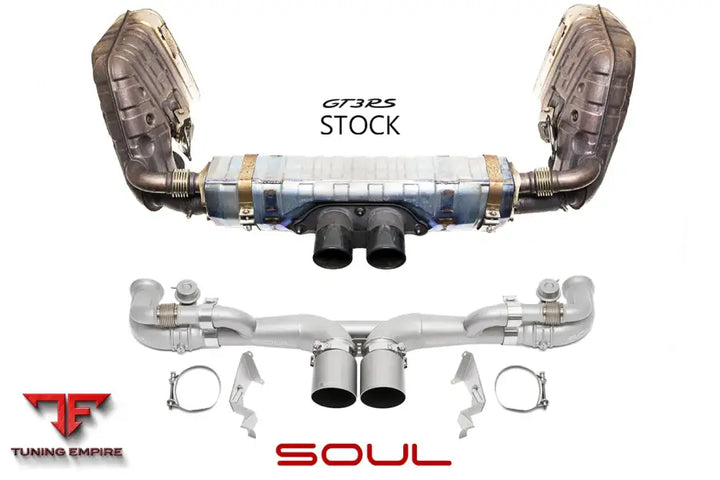 SOUL PORSCHE 991 GT3 / GT3 RS / 911R SOUL MODULAR COMPETITION EXHAUST PACKAGE