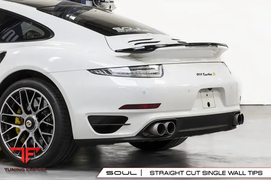 SOUL PORSCHE 991 TURBO BOLT ON EXHAUST TIPS