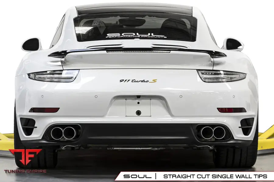 SOUL PORSCHE 991 TURBO BOLT ON EXHAUST TIPS