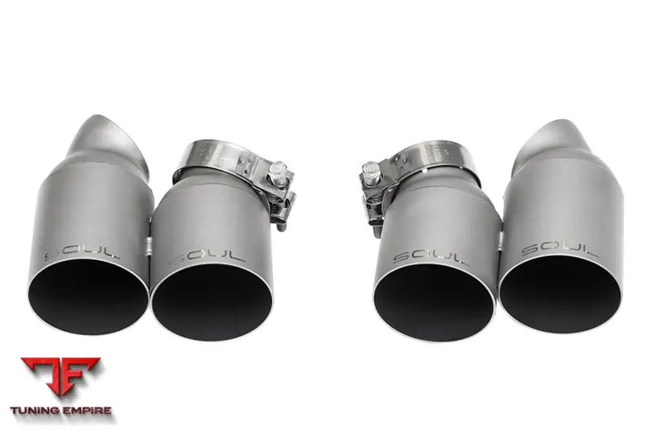 SOUL PORSCHE 991 TURBO BOLT ON EXHAUST TIPS