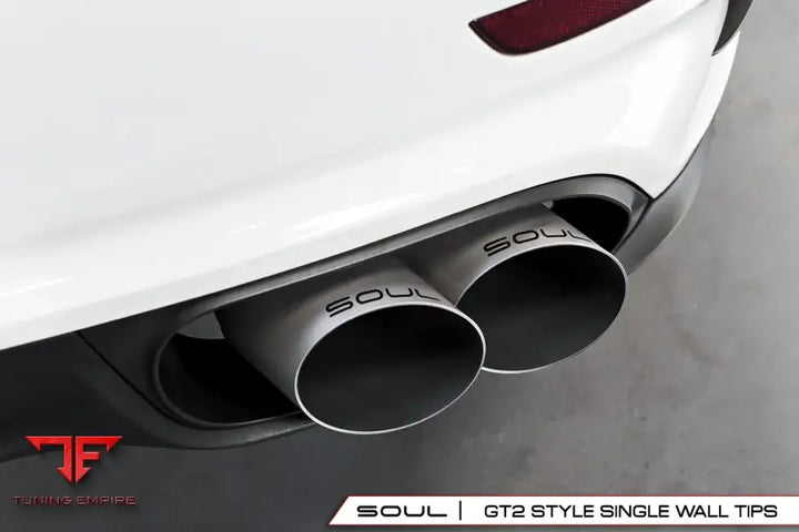 SOUL PORSCHE 991 TURBO BOLT ON EXHAUST TIPS