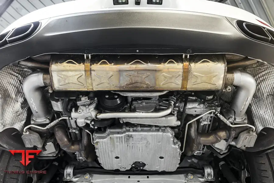 SOUL PORSCHE 991 TURBO CAT BYPASS DOWNPIPE