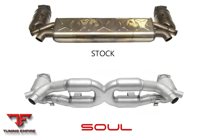 SOUL PORSCHE 991 TURBO SPORT X-PIPE EXHAUST