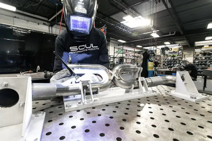 SOUL PORSCHE 997.2 CARRERA CENTER MUFFLER BYPASS EXHAUST SYSTEM