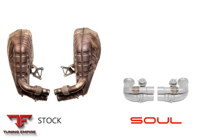 SOUL PORSCHE 997 GT3 VALVED SIDE MUFFLER BYPASS EXHAUST SYSTEM