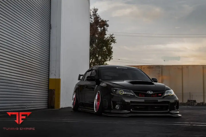 SUBARU STI FORGED WHEELS AND EXHAUST SYSTEM