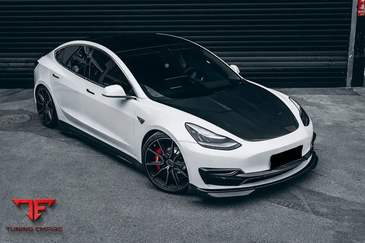 TESLA MODEL 3 IMP PERFORMANCE CARBON FIBER MIDDLE FRONT LIP BSD