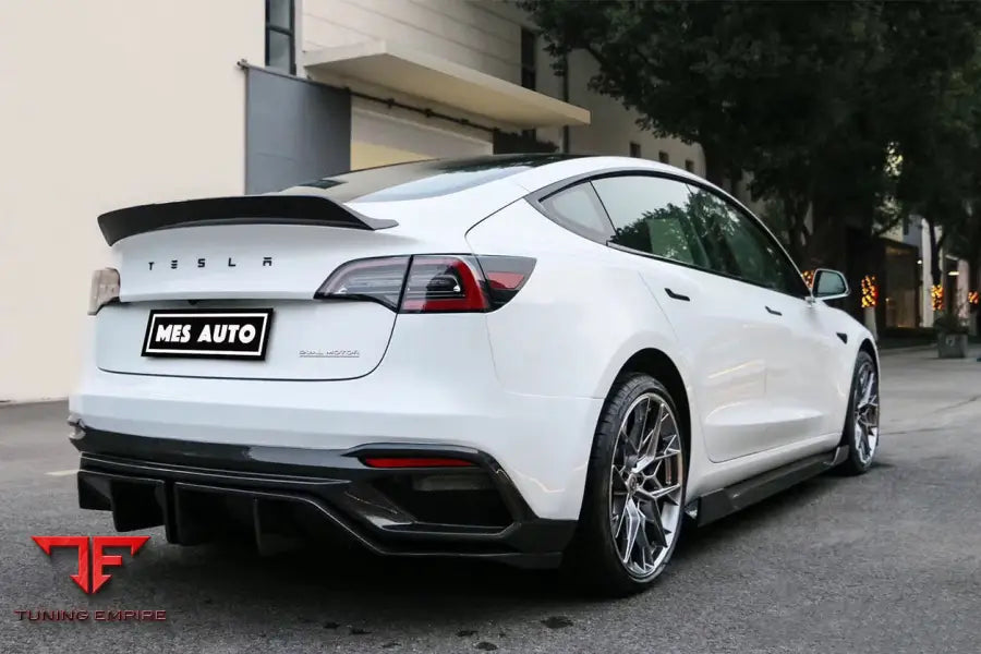 TESLA MODEL 3 IMP PERFORMANCE CARBON FIBER SIDE SKIRTS UNDER BOARD BSD