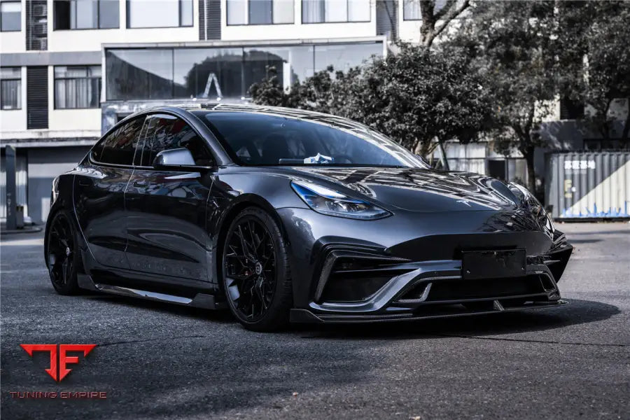 TESLA MODEL 3 IMP PERFORMANCE CARBON FIBER SIDE SKIRTS UNDER BOARD BSD