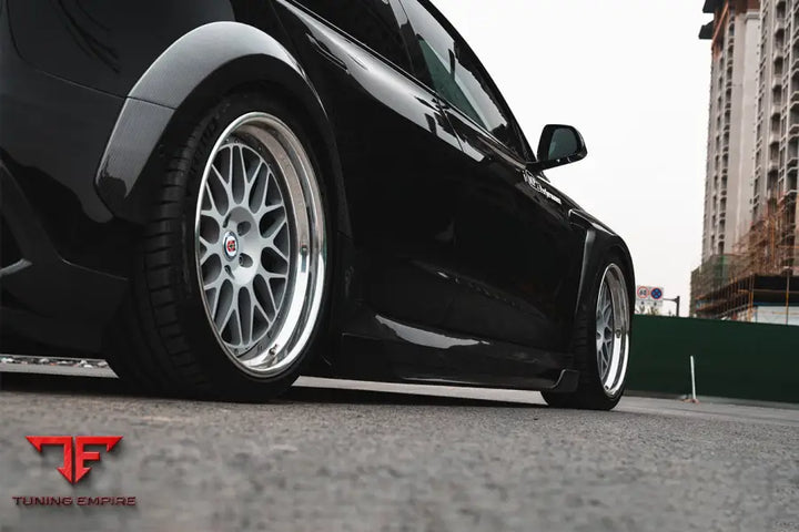 TESLA MODEL 3 IMP PERFORMANCE CARBON FIBER SIDE SKIRTS WITH UNDER BOARD BSD