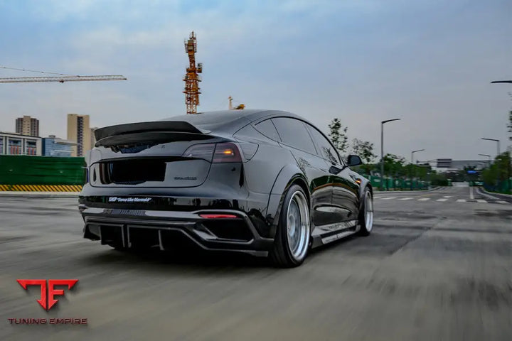 TESLA MODEL 3 IMP PERFORMANCE PARTIAL CARBON FIBER FRONT BUMPER BSD