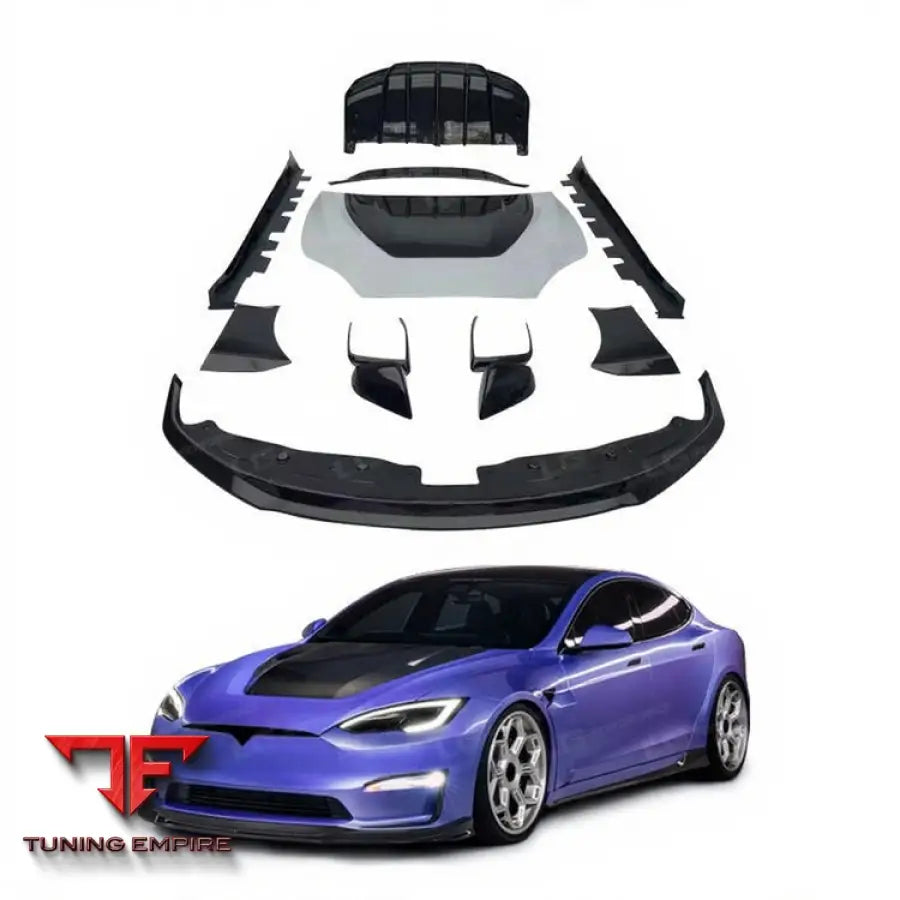 TESLA MODEL S CARBON FIBER PARTS