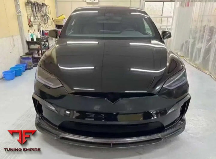 TESLA MODEL X CMST CARBON FIBER BODY KIT FOR FRONT LIP SIDE SKIRTS REAR LIP SPOILER FRONT & REAR BUMPERS (2023+)