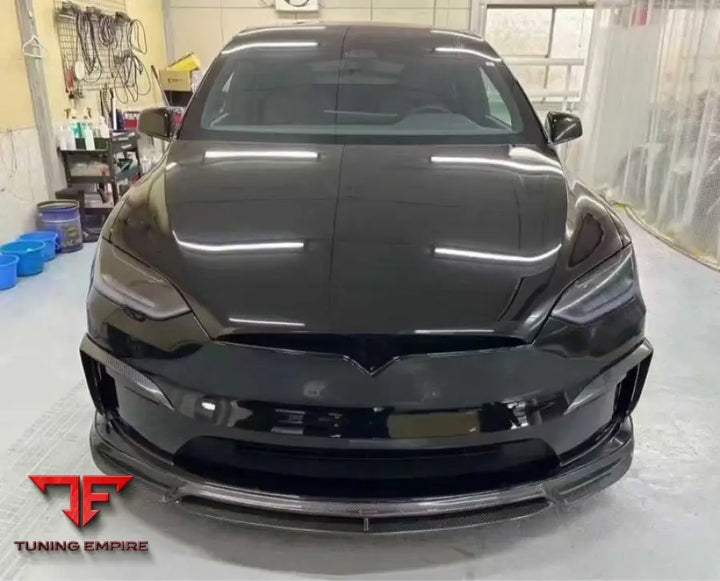 TESLA MODEL X CM STYLE CARBON FIBER BODY KIT FOR – FRONT LIP SIDE SKIRTS REAR DIFFUSER & SPOILER (2016–2019)
