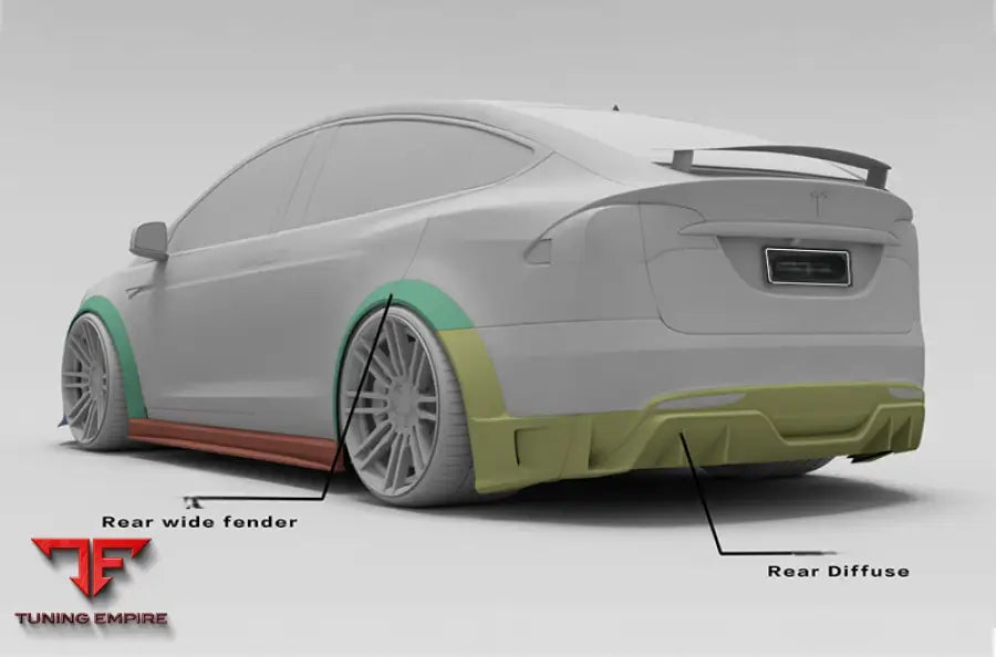 TESLA MODEL X CARBON FIBER BODY KIT PARTS