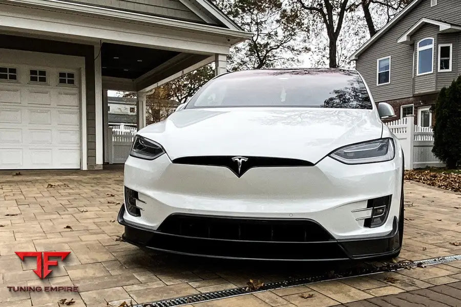 TESLA MODEL X SUV RZS STYLE CARBON FIBER FRONT LIP BSD
