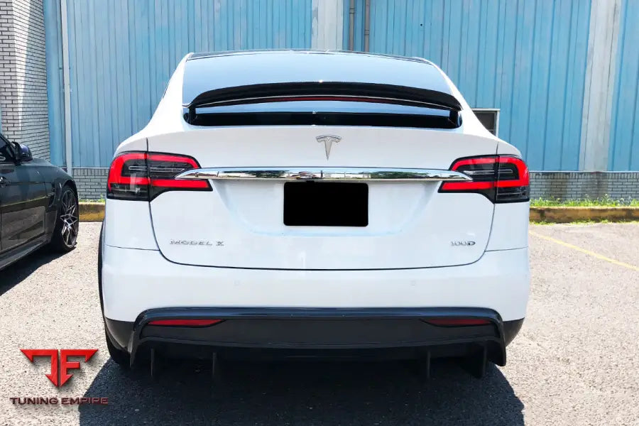 TESLA MODEL X SUV RZS STYLE CARBON FIBER REAR DIFFUSER BSD