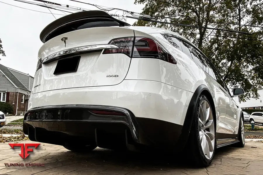TESLA MODEL X SUV RZS STYLE CARBON FIBER REAR DIFFUSER BSD