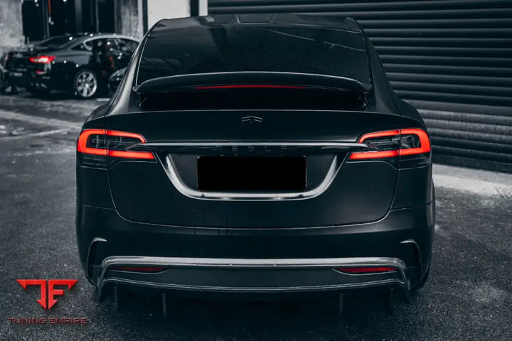 TESLA MODEL X SUV RZS STYLE CARBON FIBER REAR DIFFUSER BSD