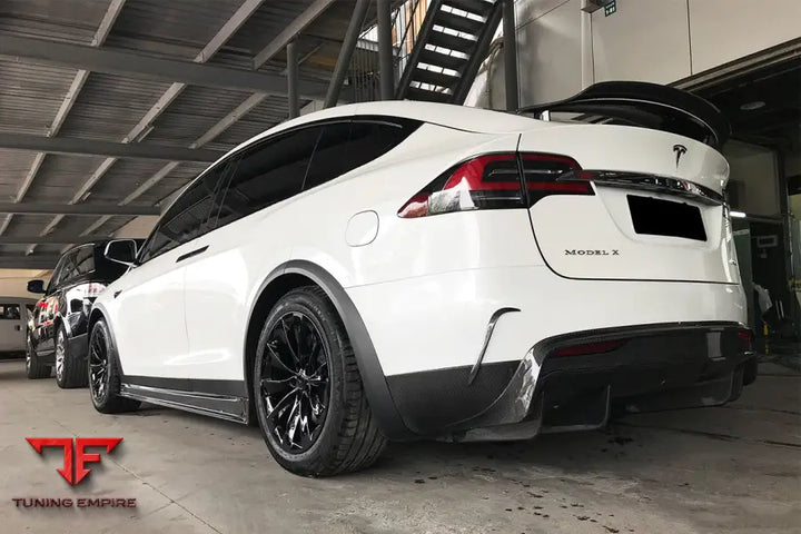 TESLA MODEL X SUV RZS STYLE CARBON FIBER REAR DIFFUSER BSD