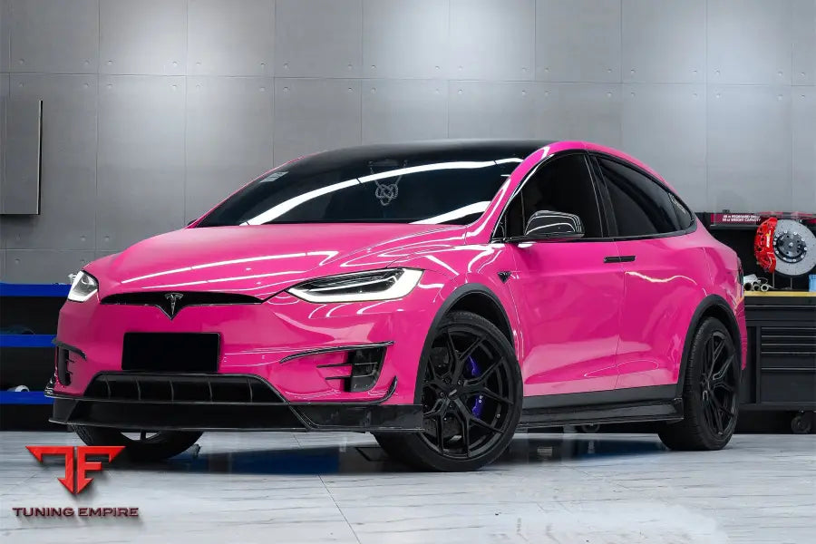 TESLA MODEL X SUV RZS STYLE CARBON FIBER SIDE SKIRTS BSD