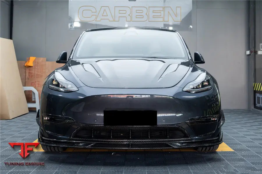 TESLA MODEL Y IMP PERFORMANCE CARBON FIBER DAY RUNNING LIGHT COVER BSD