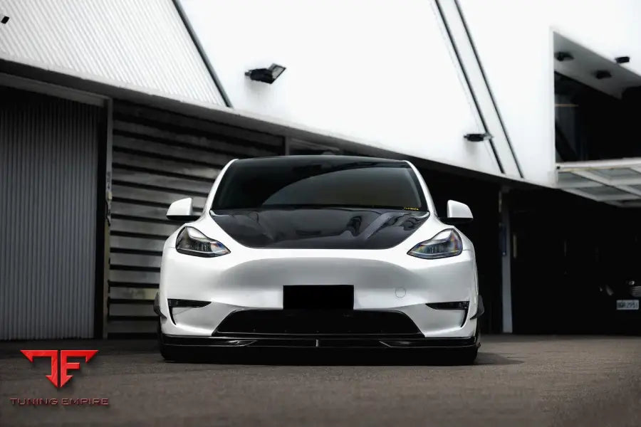 TESLA MODEL Y IMP PERFORMANCE CARBON FIBER FRONT BUMPER CANARDS BSD